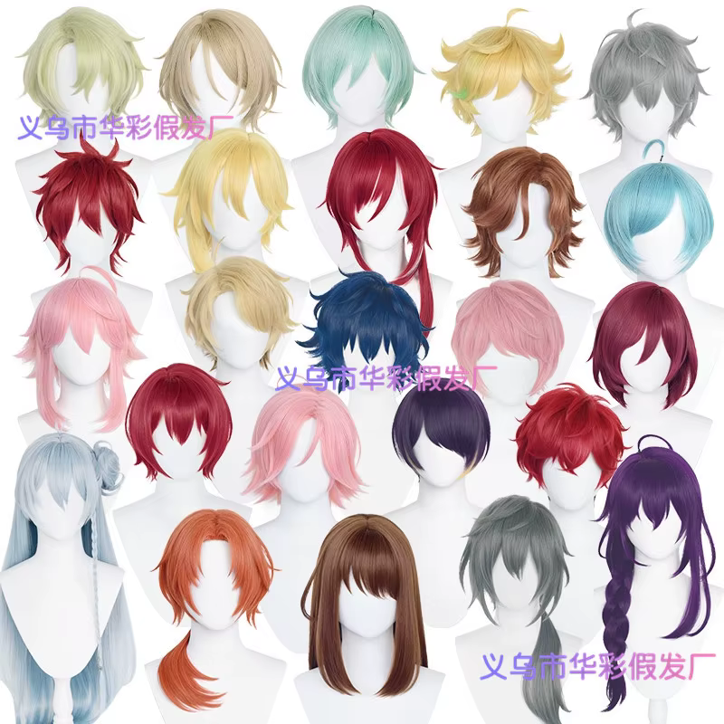 Perruque de cosplay Anime Ensemble Stars ES Tsukinaga Leo Sena Izumi Kagehira Mika Harukawa Sora Shino Hajime Amagi
