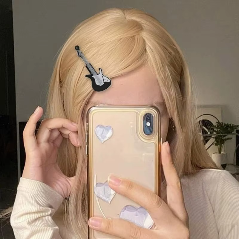 Pince à cheveux en acrylique pour fille épicée Y2k