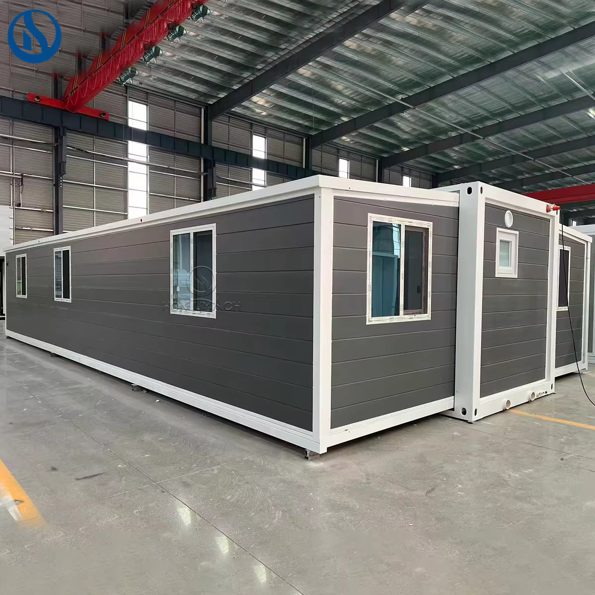 Maison modulaire de luxe en conteneurs de 20 et 40 pieds, conteneur extensible pour usage bureautique, concept de mini-maison