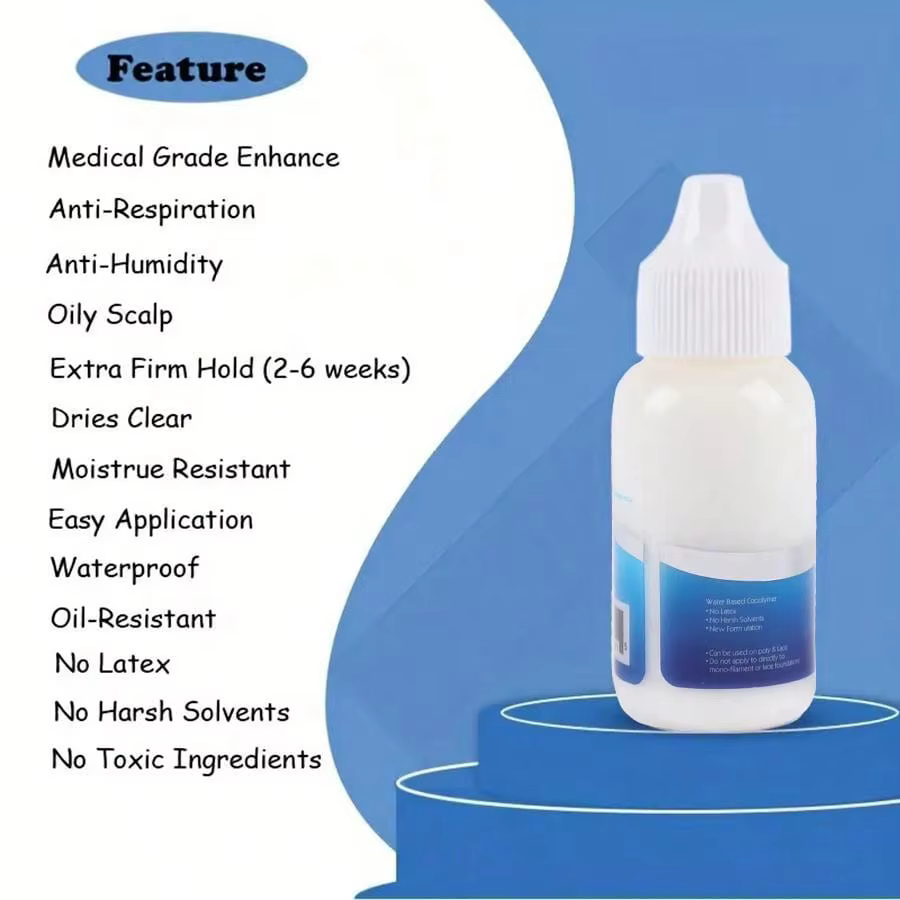 Colle pour perruque avec dissolvant