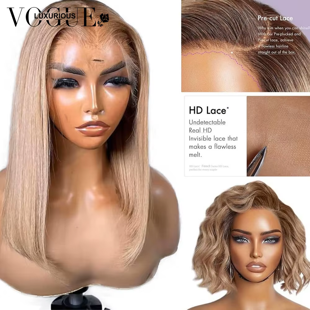 LUX VOGUE – perruque Bob brésilienne naturelle