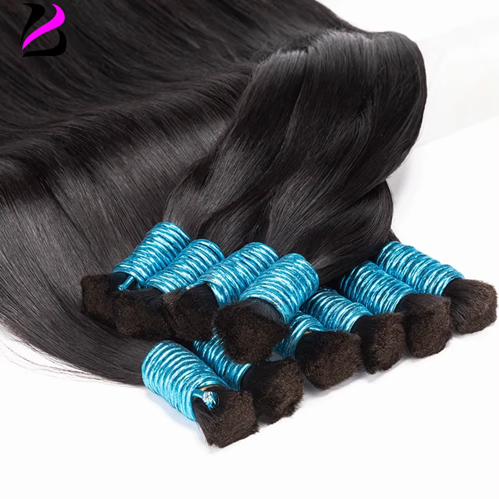 Tissage de cheveux vierges en vrac pour tressage