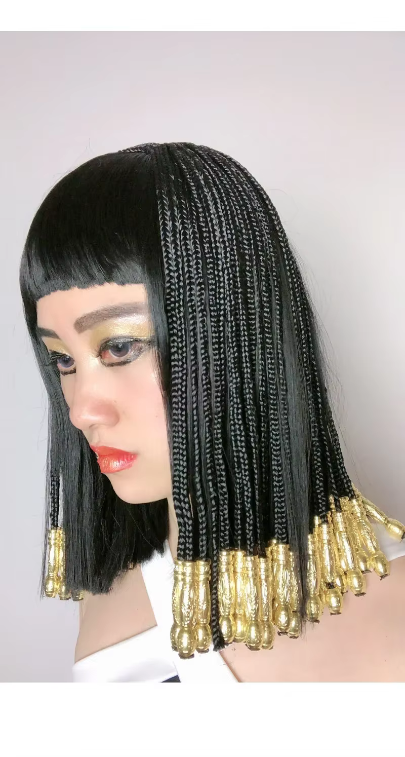 Perruque de Cosplay cléopâtre égyptienne