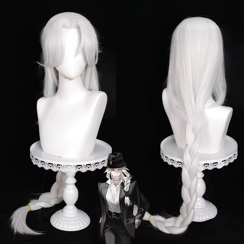Reine perruque Anime TO BE HERO X Cosplay femmes 100 cm cheveux blancs