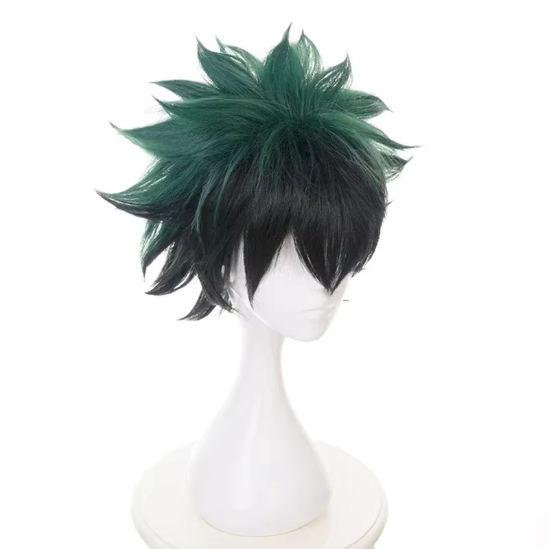 Perruque courte synthétique résistante à la chaleur pour cosplay My Hero Academia Midoriya Izuku Bakugou Katsuki Bakugo