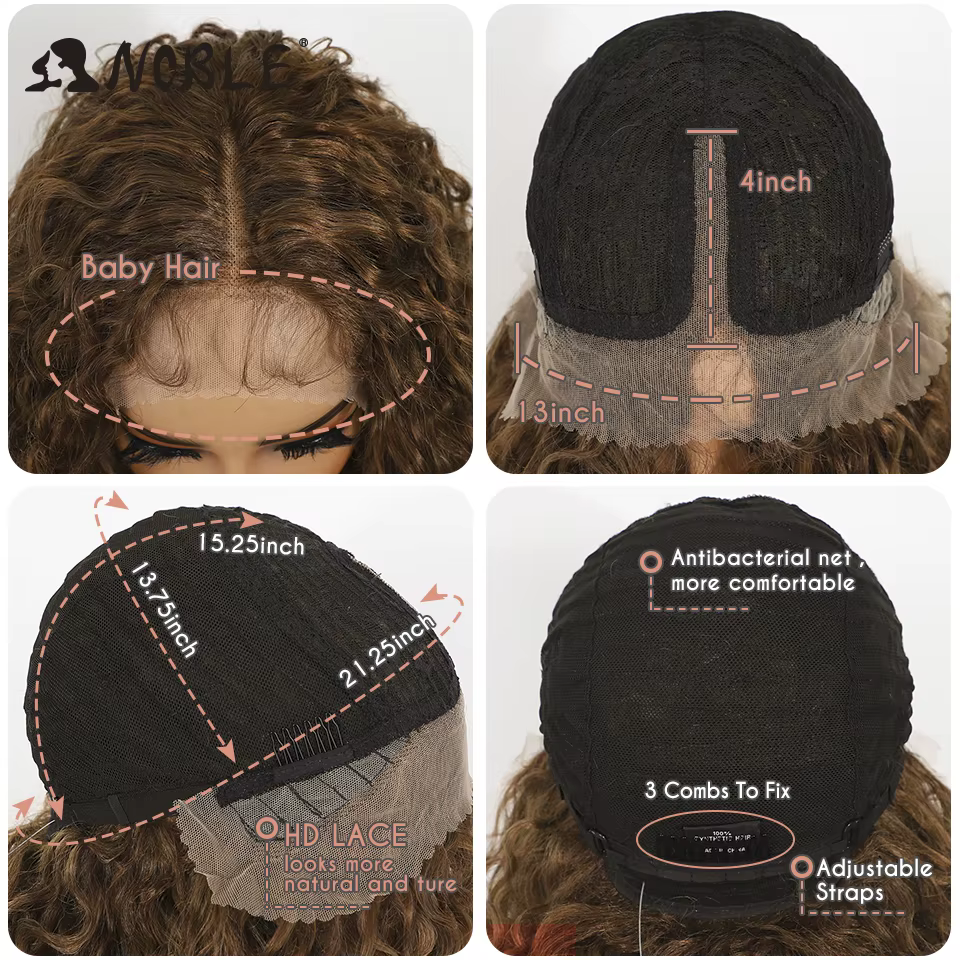 Perruque Lace Front Wig synthétique Noble 22 pouces