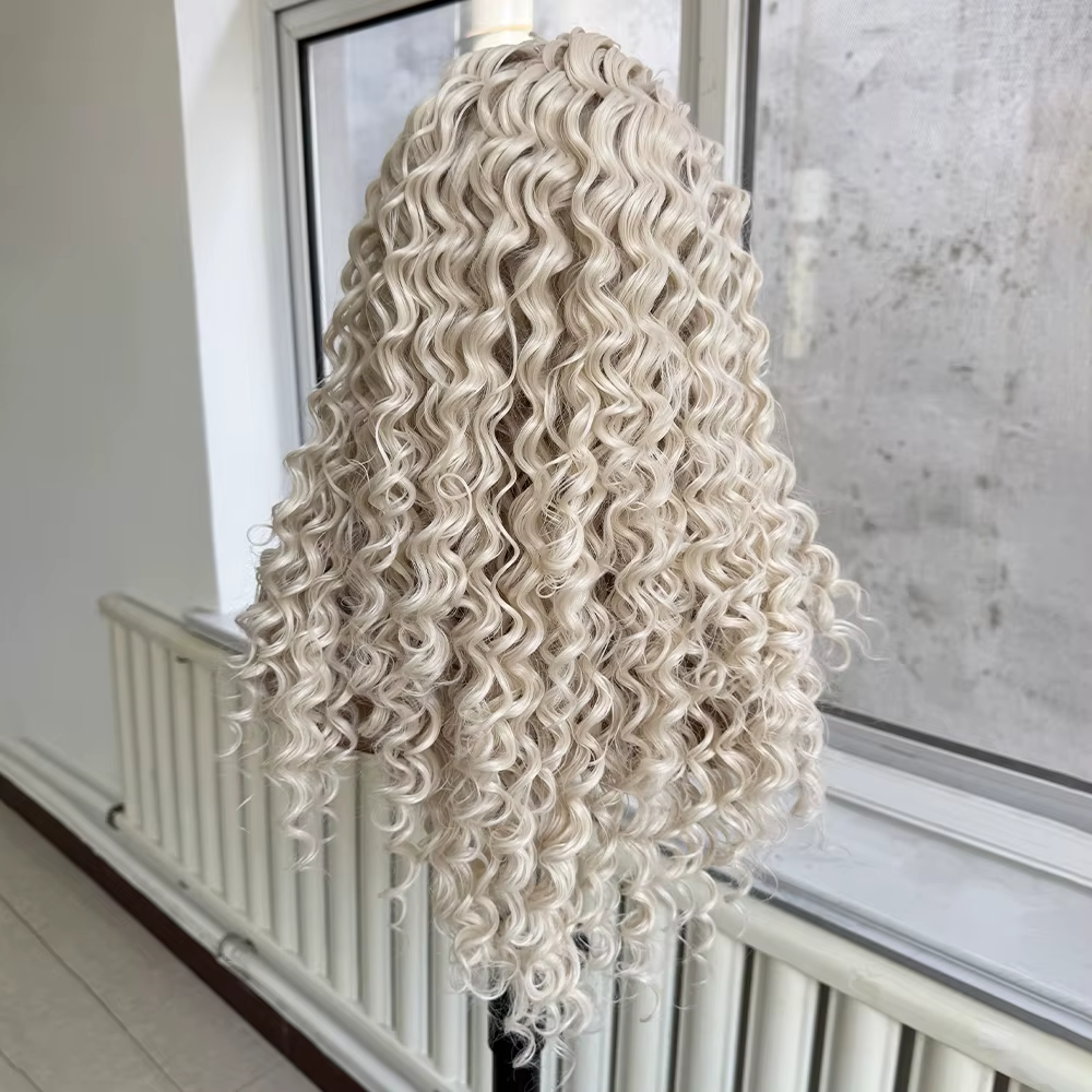 Perruque Lace Front Wig synthétique bouclée et profonde
