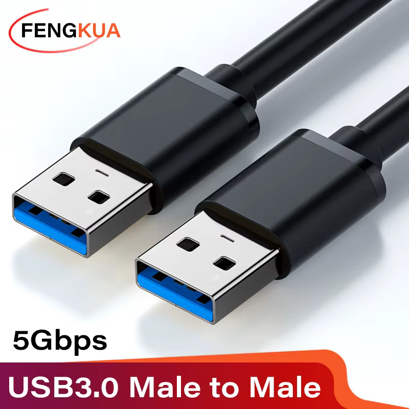 Câble d'extension USB 3.0 USB mâle à mâle 5Gbps câble de données de Transmission rapide USB3.0 pour ordinateur portable vers disque dur Mobile TV