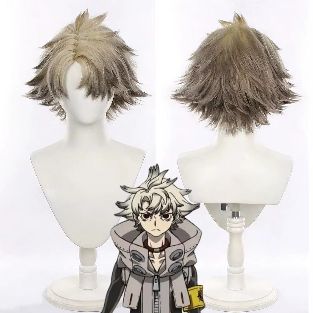 Perruque de Cosplay Anime GACHI AKUTA Rudo pour hommes
