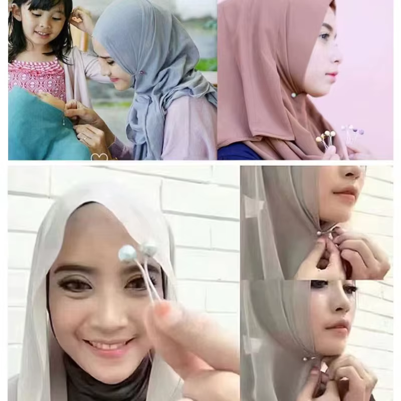 Lot de 8 clips fixes – Clip pour foulard antidérapant réglable