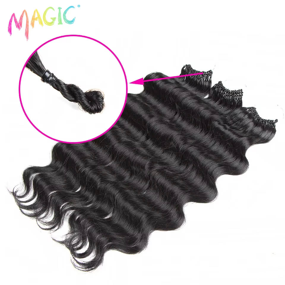 Magic-Extensions de cheveux synthétiques Body Wave