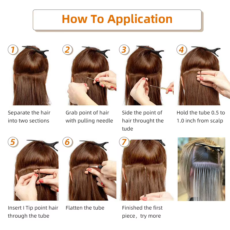 Extensions de cheveux droites I Tip Extensions de cheveux naturels de Fusion humaine réelle 50 pièces/ensemble Capsule de kératine couleur marron blond 18-30 pouces