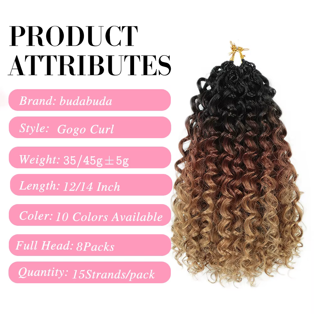 Extensions de cheveux au crochet Gogo Curl