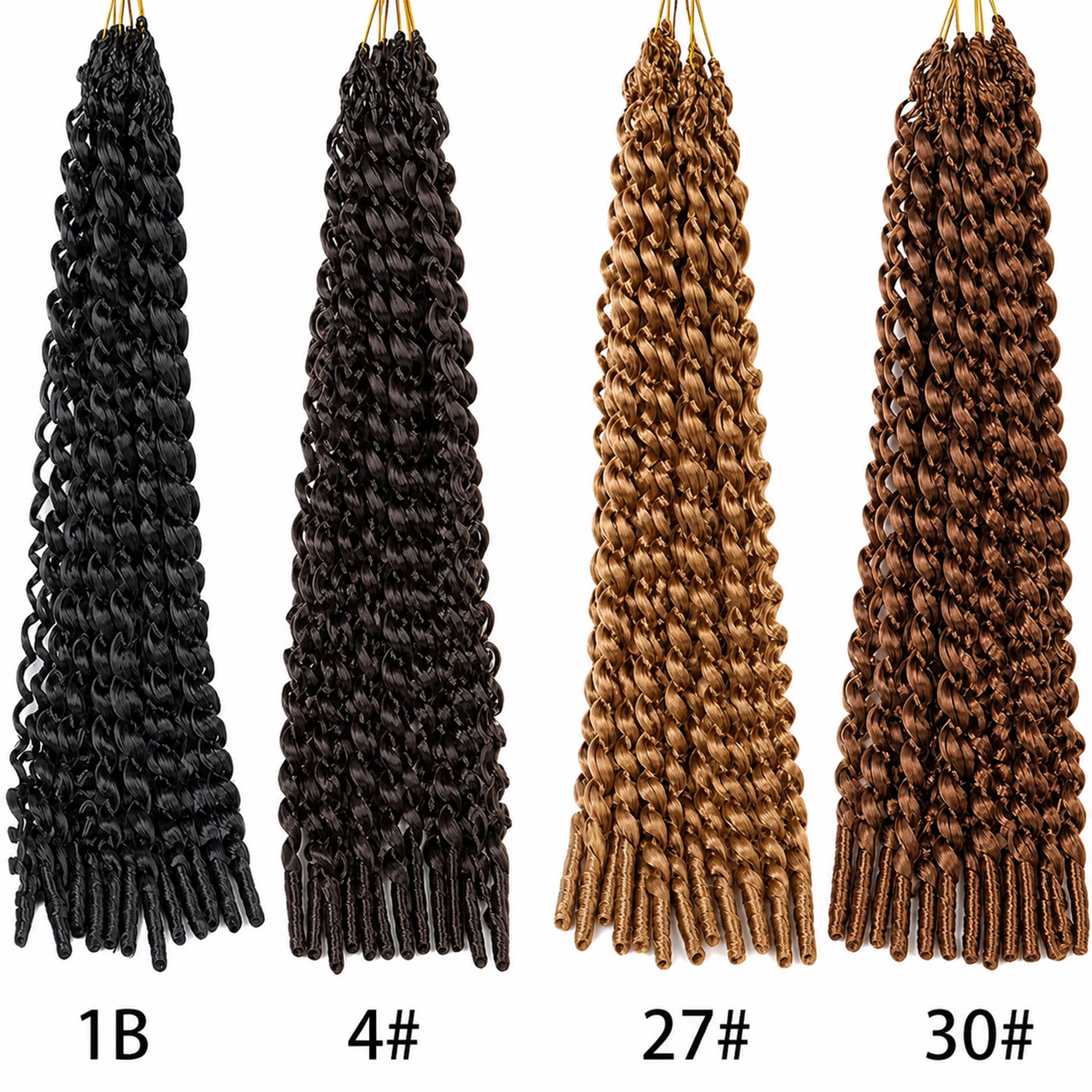 Extensions de cheveux en plumes africaines pour femmes, tresses bouclées birmanes au crochet, boucles en spirale, fibres synthétiques tressées lâches