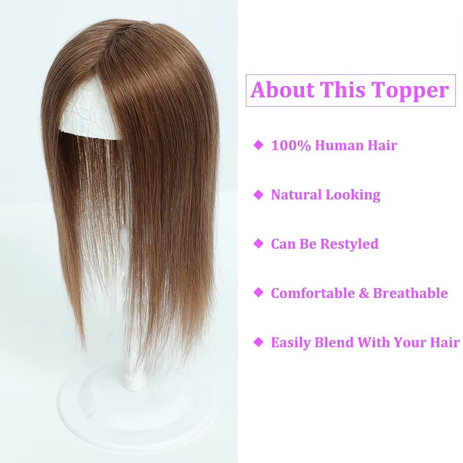 Toppers de cheveux raides pour femmes