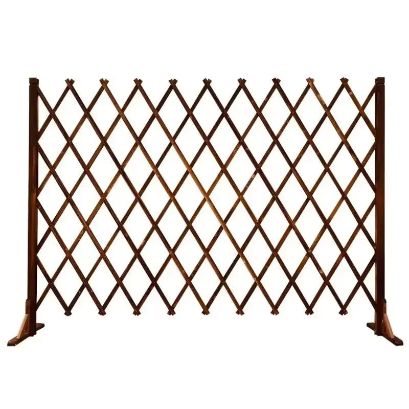 Clôture Anti-route extérieure, grille en bois massif, support pour plantes, barrière intérieure pour animaux de compagnie, conception réglable, disposition de jardin Flexible
