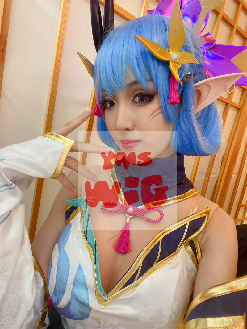 LOL Spirit Blossom Evelynn Cosplay Perruque pour Femme