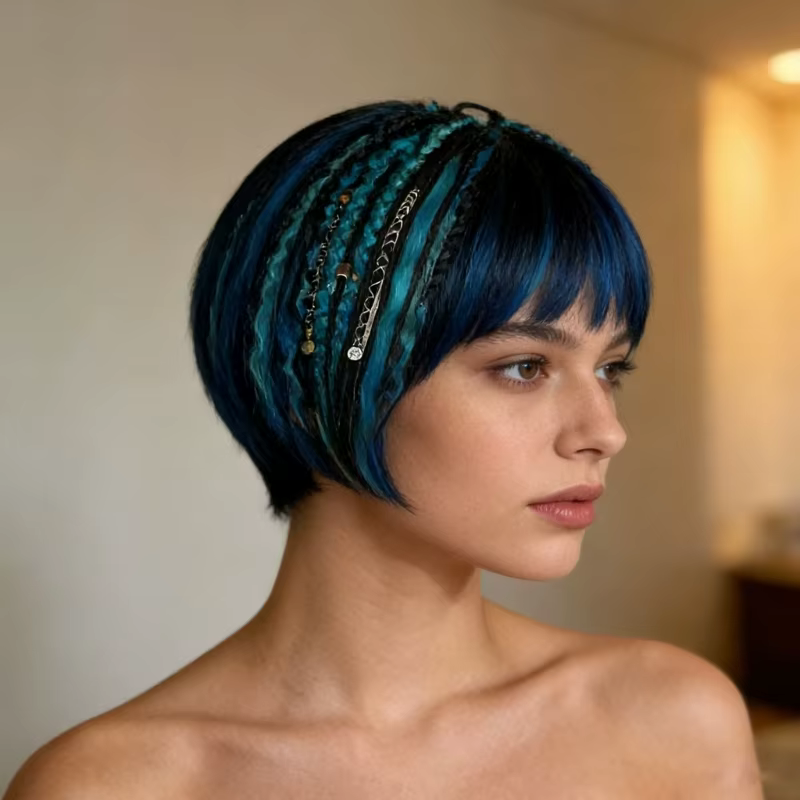 Extension cheveux queue cheval élastique