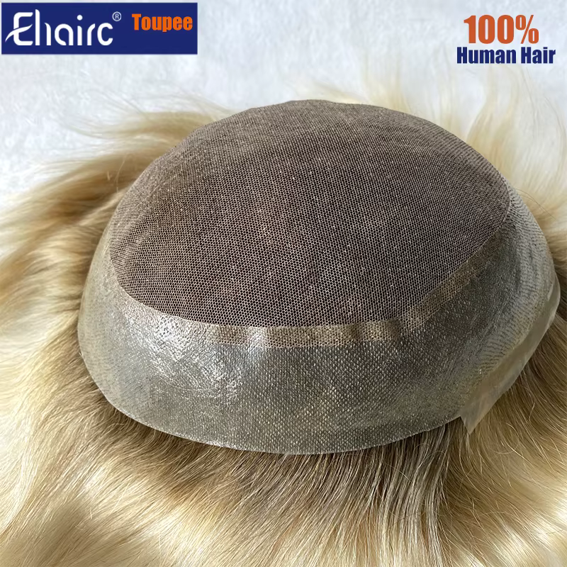 Perruque de prothèse capillaire pour homme