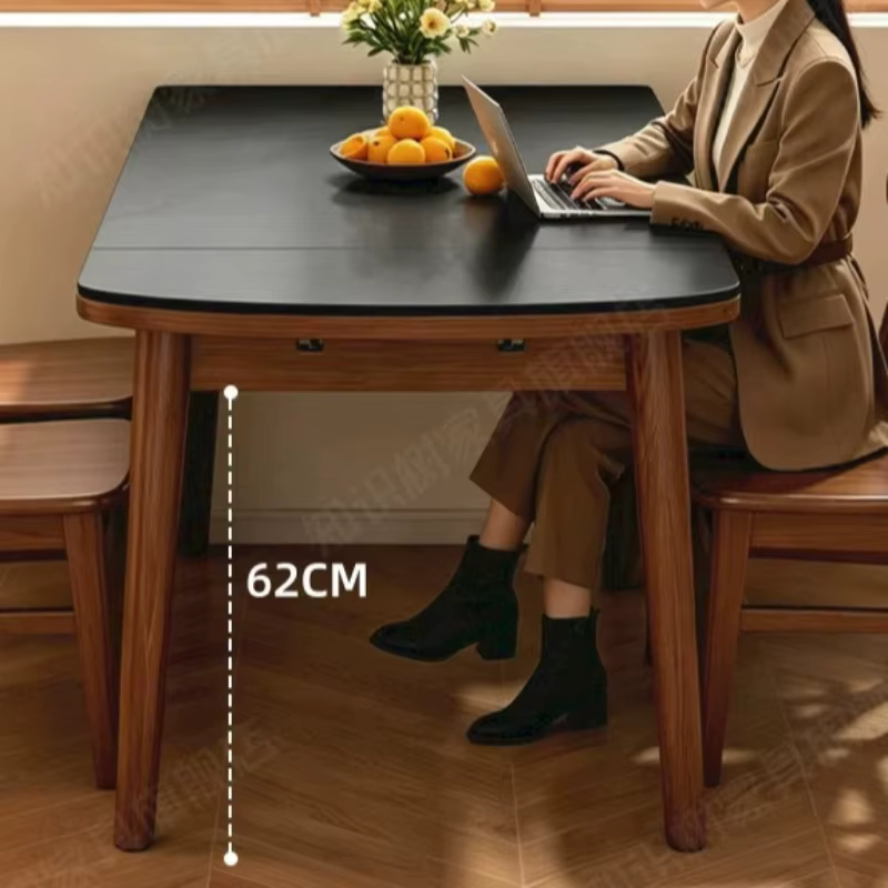Tables à manger extensibles pour le petit-déjeuner, style ferme italienne, en liquidation, avec chaises pliantes, mobilier Esstisch pour la maison