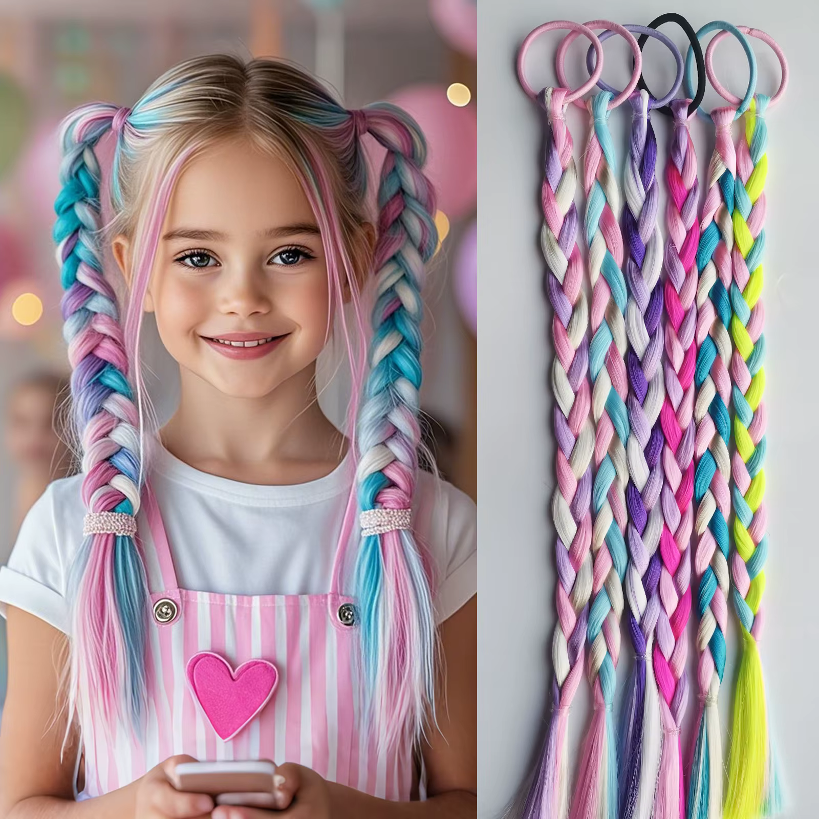 Extensions de cheveux queue de cheval pour enfants