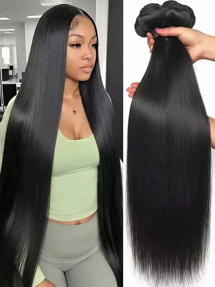 Extensions de cheveux humains brésiliens lisses