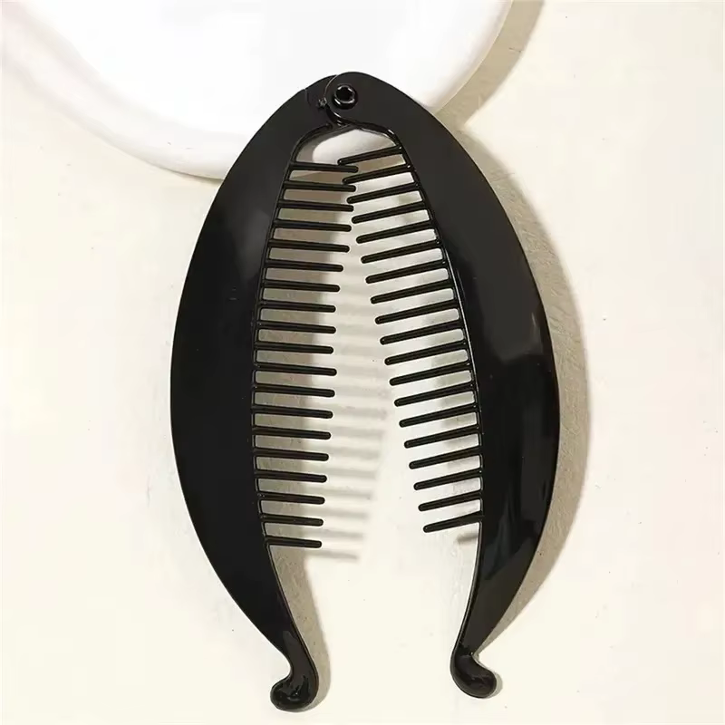 Lot de 3 pinces à cheveux noires
