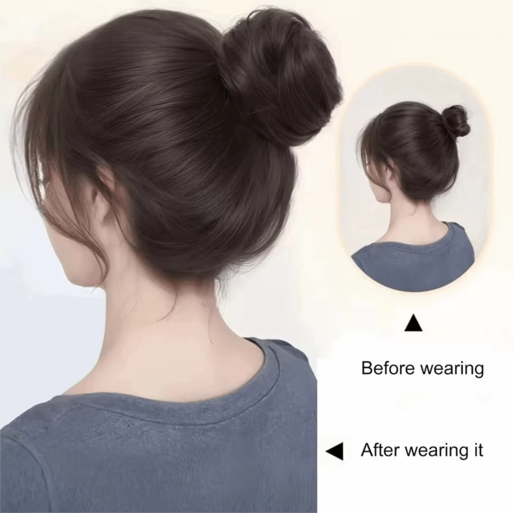 Chignon synthétique à clipser