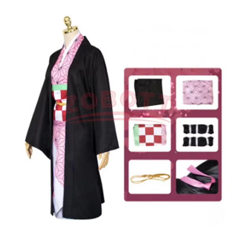Costume de cosplay Nezuko Anime 2026