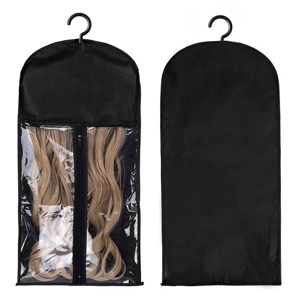 PRStyle-Cintre pour extensions de cheveux avec sac de rangement