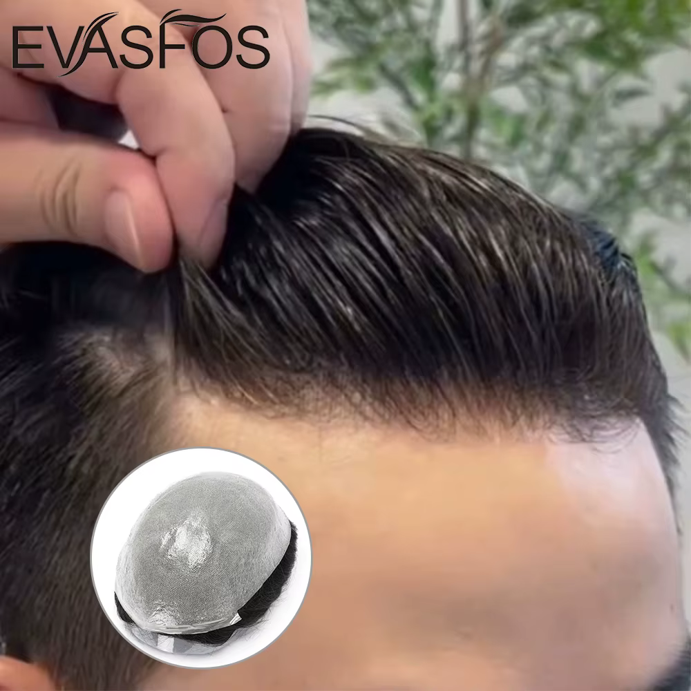 Perruque de prothèse capillaire pour hommes