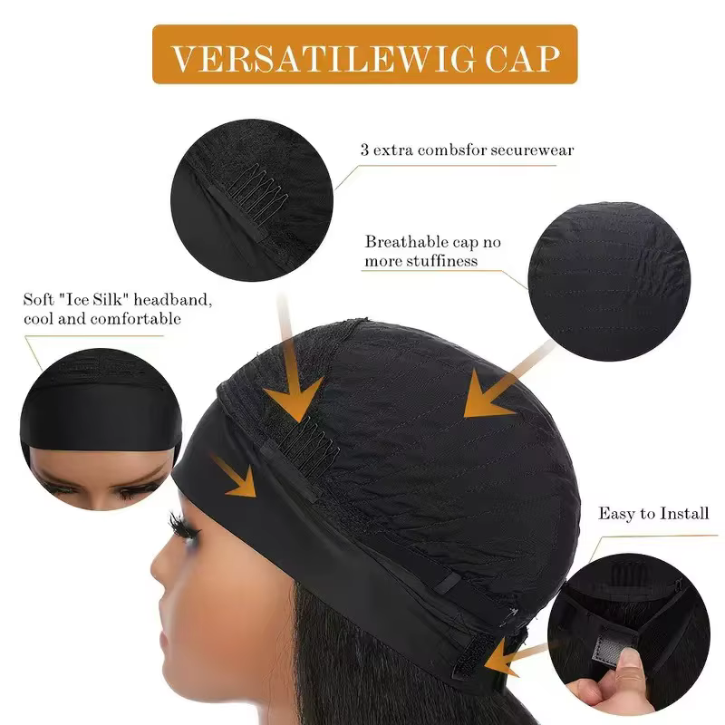 Perruque bandeau longue et lisse de 26 pouces pour femmes