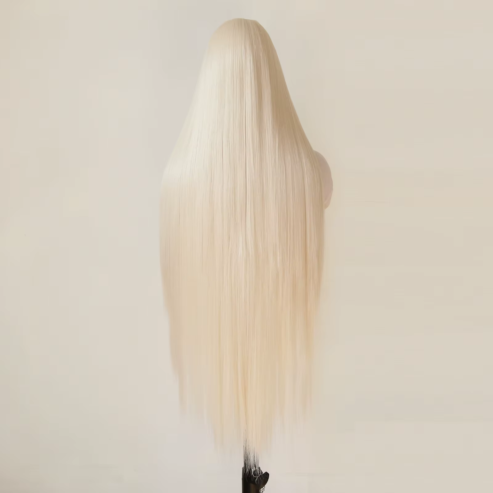 Perruque Lace Front Wig synthétique Blonde platine 13x4