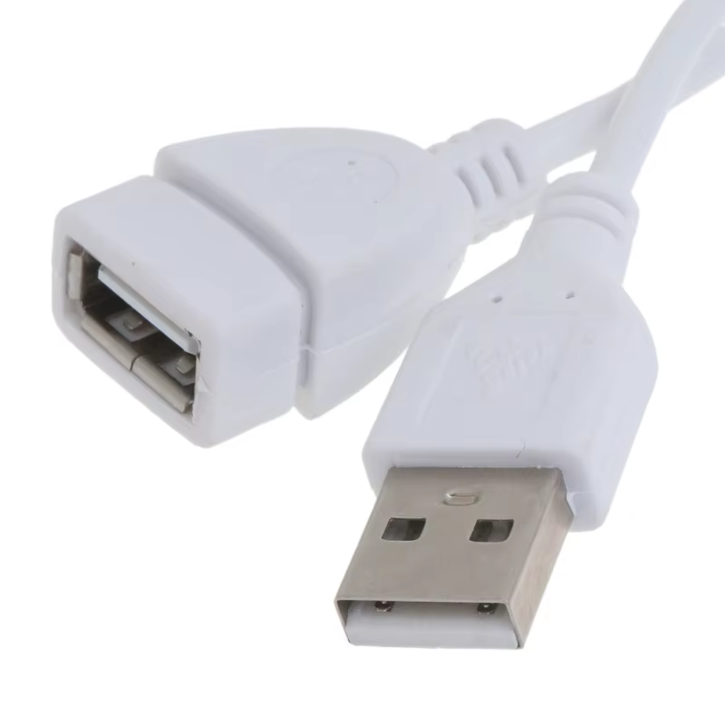 Câble d'extension USB blanc, câble d'extension A mâle à femelle, 1.5M, 5 pieds