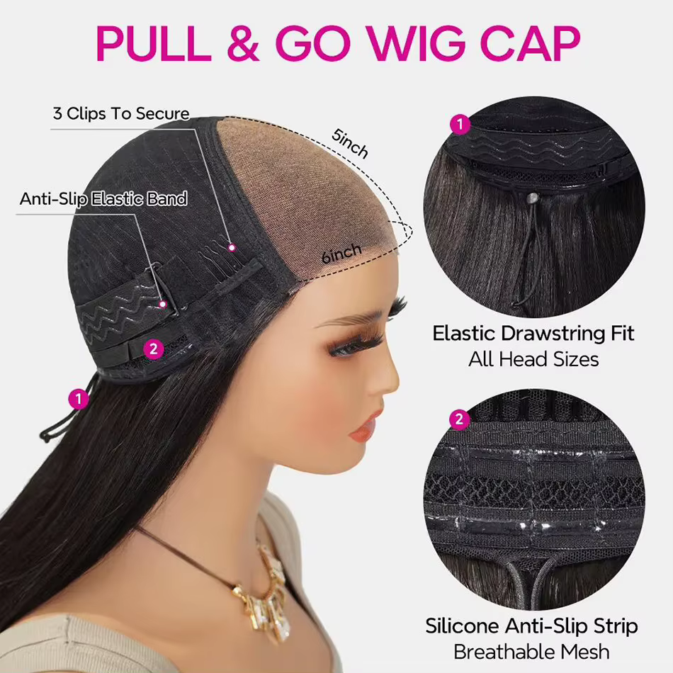 Tinashe Double dessiné pleine et volumineux bouclés perruque de cheveux humains 250 densité Pull & Go sans colle 6 × 5