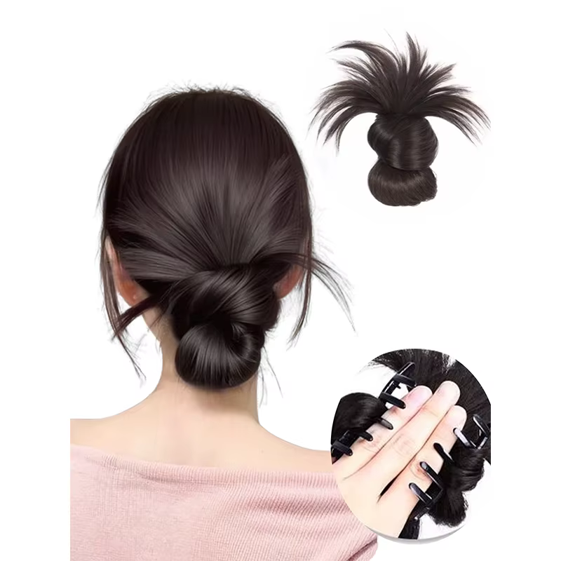Perruque chignon bas à clipser