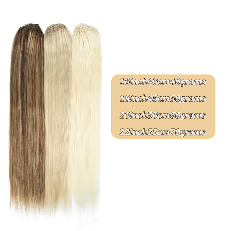 Extensions de cheveux invisibles en plumes