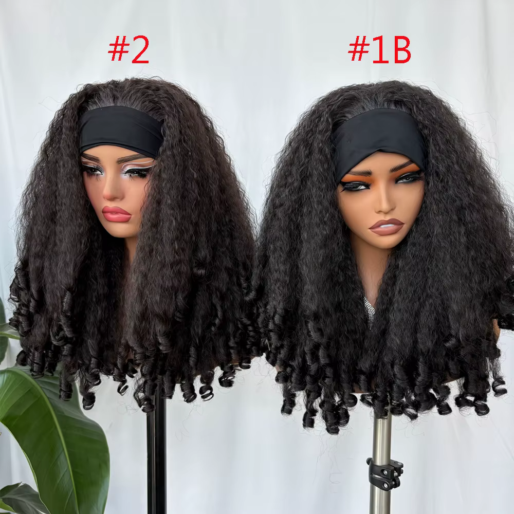 Perruque bandeau Afro bouclée X-TRESS pour femmes