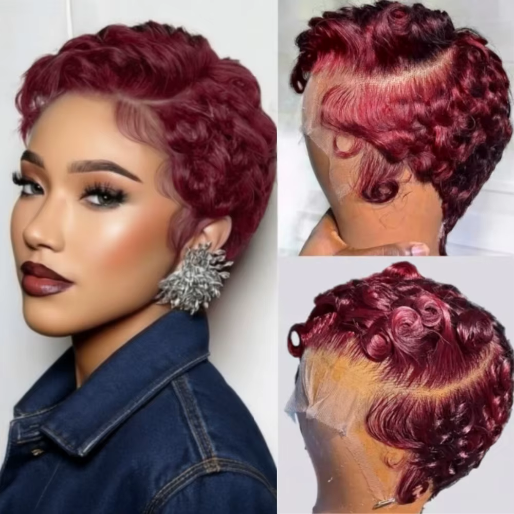 Perruque Lace Front Wig naturelle bouclée