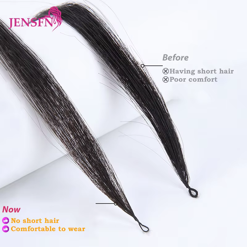 Extensions de Cheveux 100% Naturels Lisses de Troisième Génération