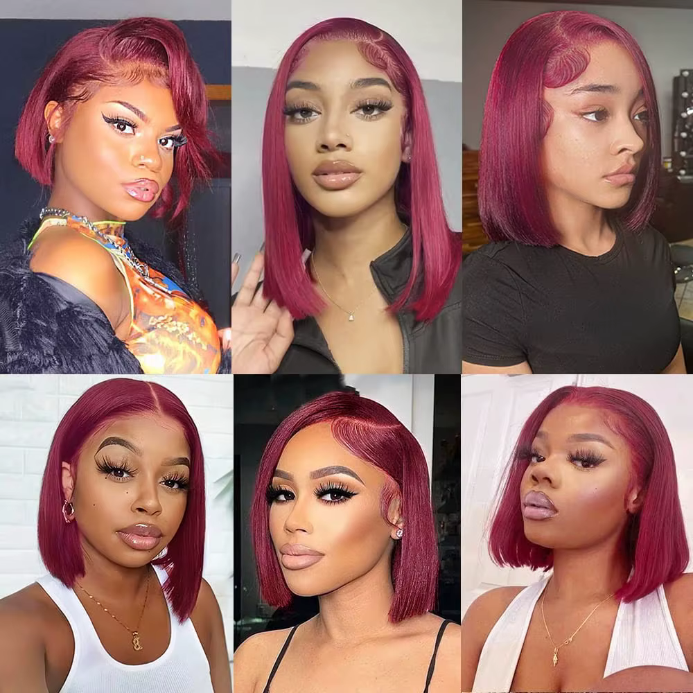 Perruque Bob Lace Frontal Wig naturelle naturelle