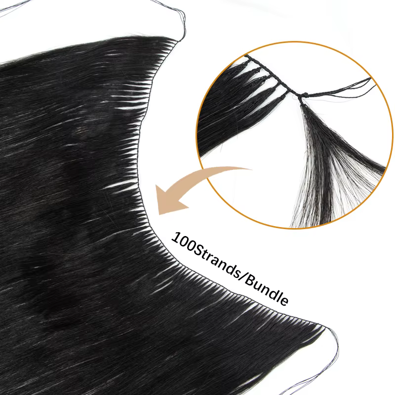 Extensions de cheveux invisibles en plumes