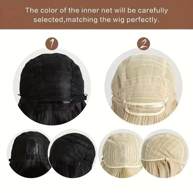 Nouvelle perruque synthétique de 26 pouces avec cheveux longs et raides – parfaite pour le cosplay d'Halloween