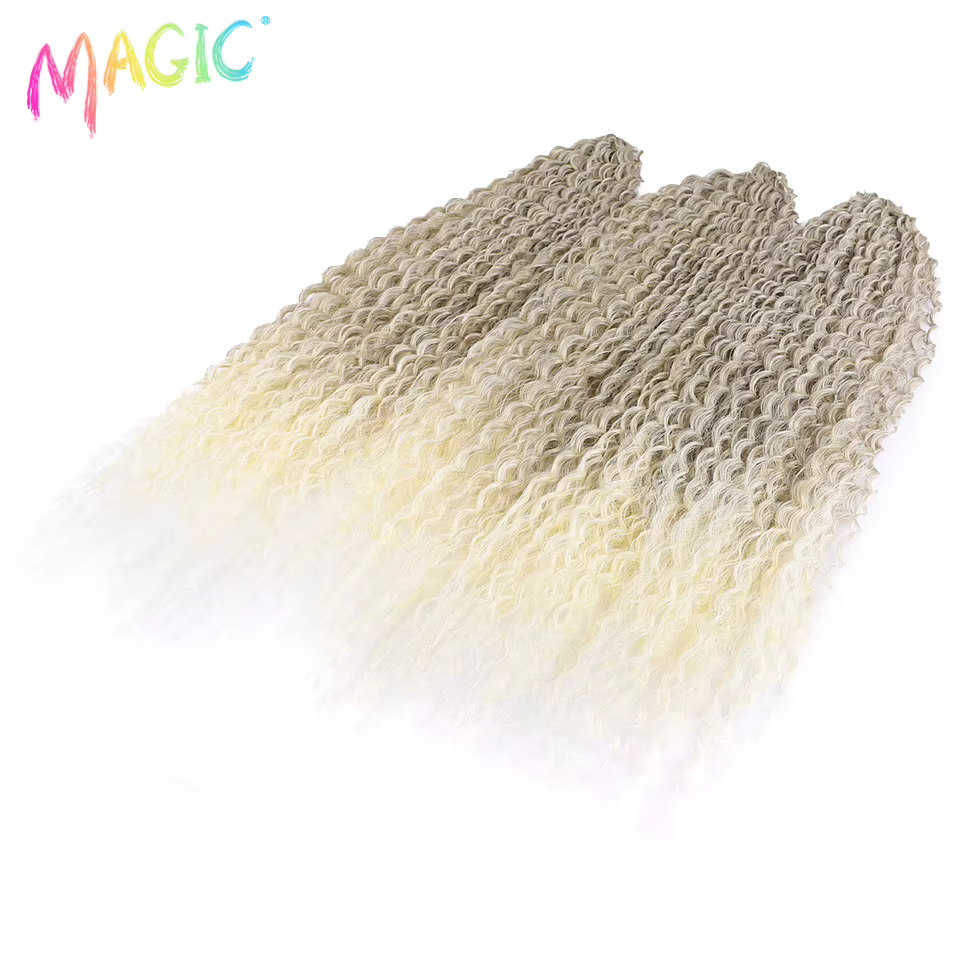 Extensions de cheveux magiques 30 pouces Afro crépus bouclés