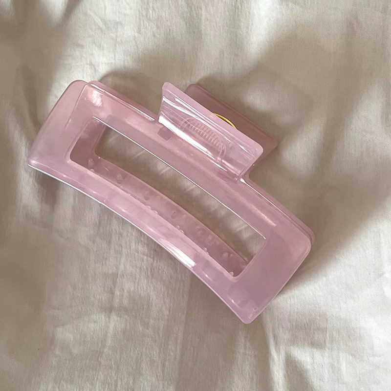 Pince à cheveux rose gelée pour fille