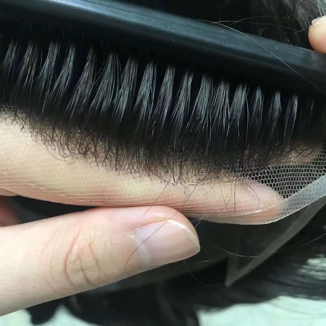 Toupet bouclé pour hommes