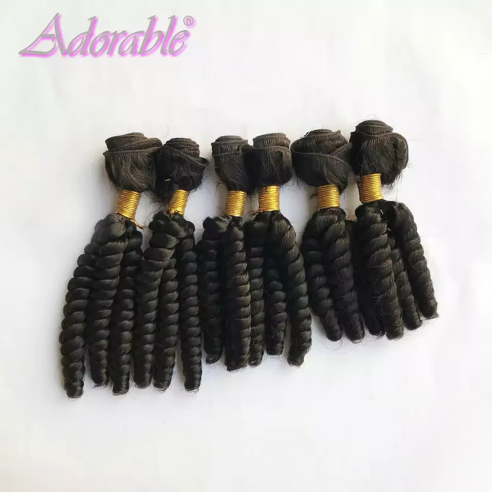 Adorable Bundles Hair - Lot de 6 mèches synthétiques GO / Extensions de cheveux de 10 à 14 pouces