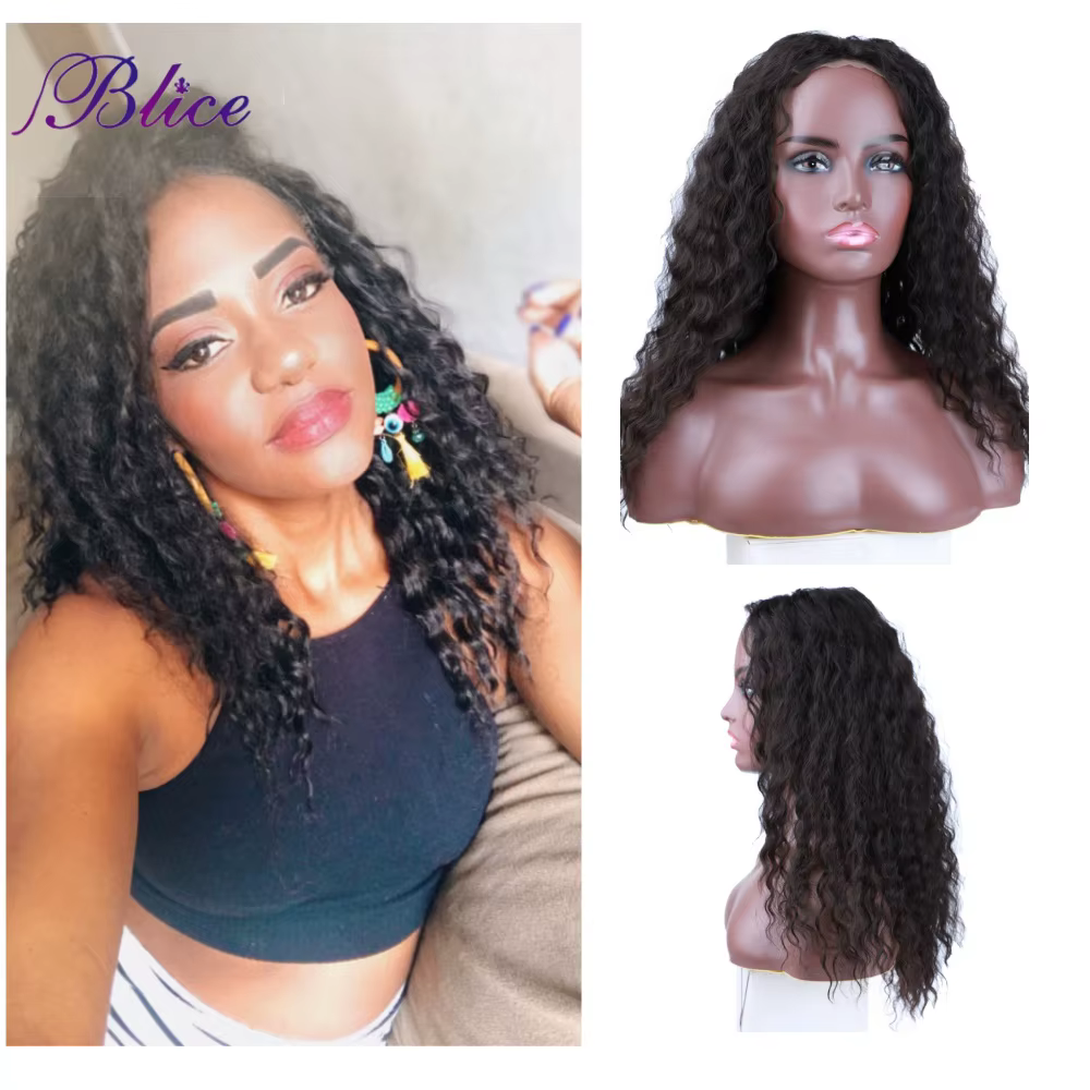 Blice-Perruque longue en dentelle synthétique pour femme