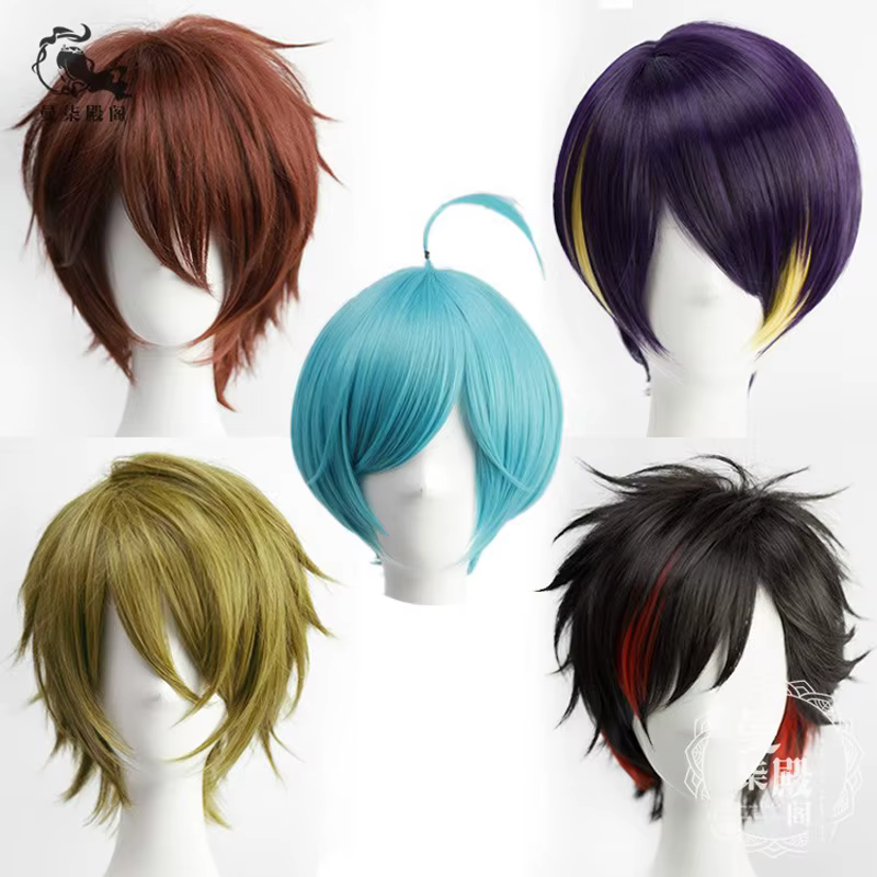 Ensemble de perruques Cosplay pour Halloween, Cosplay ES Morisawa Chiaki Shinobu Sengoku Shinkai Kanata Nagumo tedora Takamine Midori