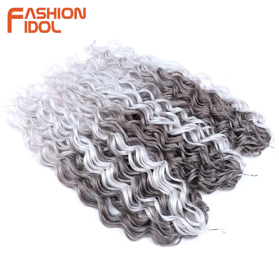 Jessica Hair 20 pouces profond ondulé torsion Crochet cheveux synthétiques Afro